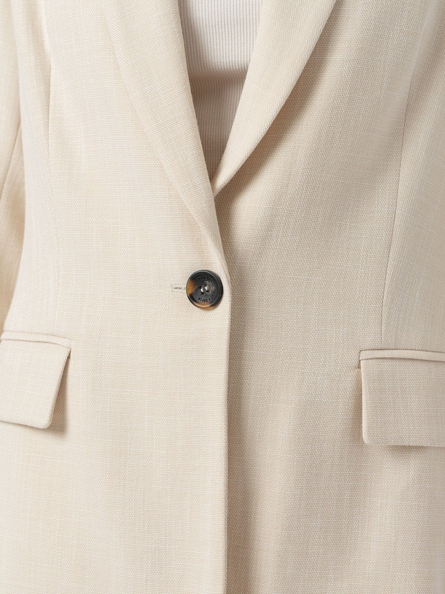 Argent Blazer - Cream - Women's Jackets | Saint + Sofia® USA